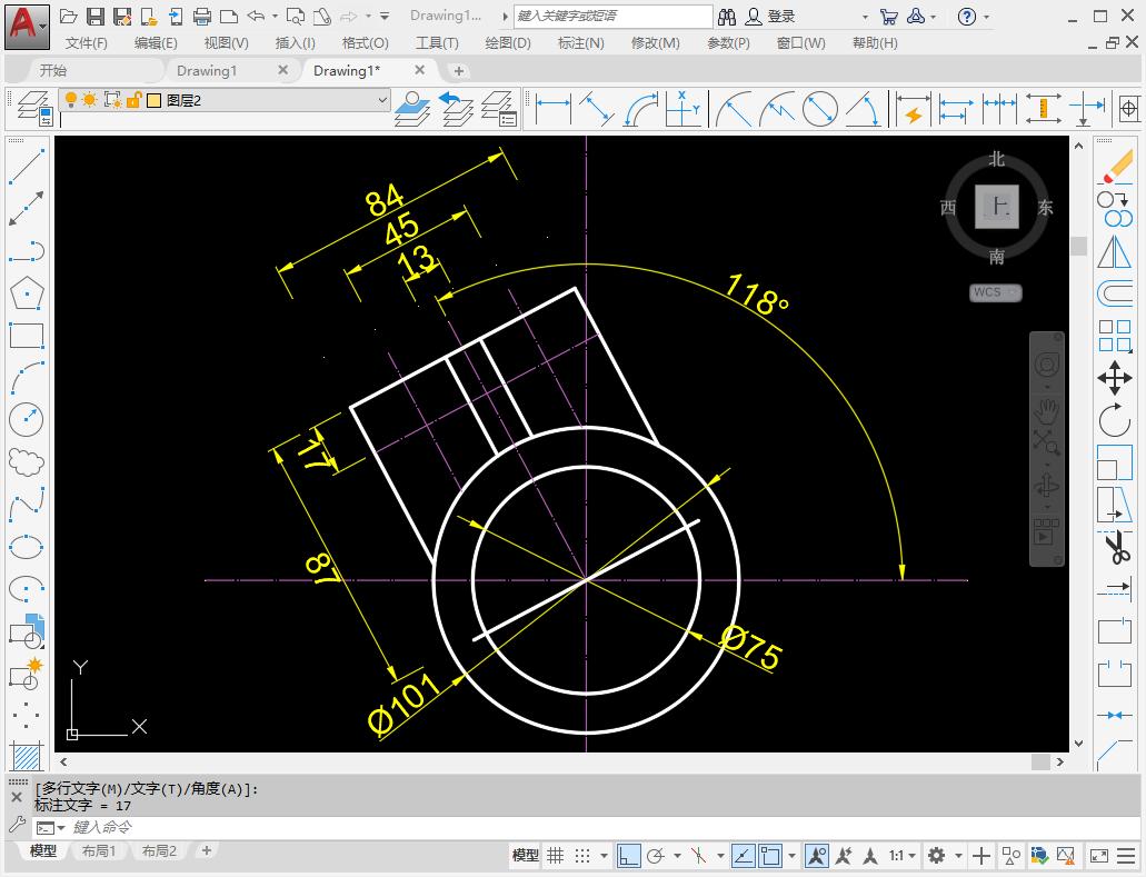 CAD制图教程_cad画图练习_AutoCAD2020绘制图案
