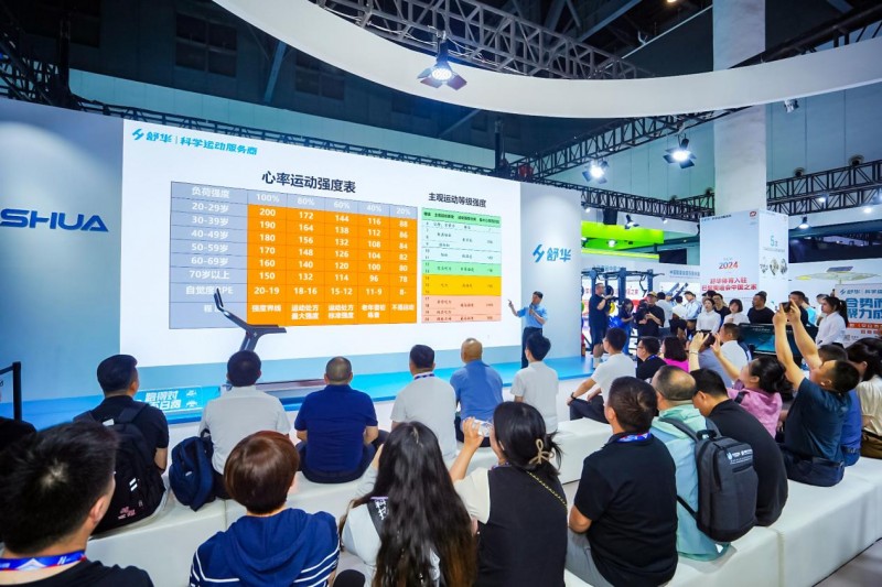 中国体博会舒华I5智能跑步机_科学运动处方跑步机_国内反重力跑步机